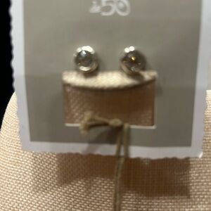 UNO de 50 Silver and Clear Crystal Earrings